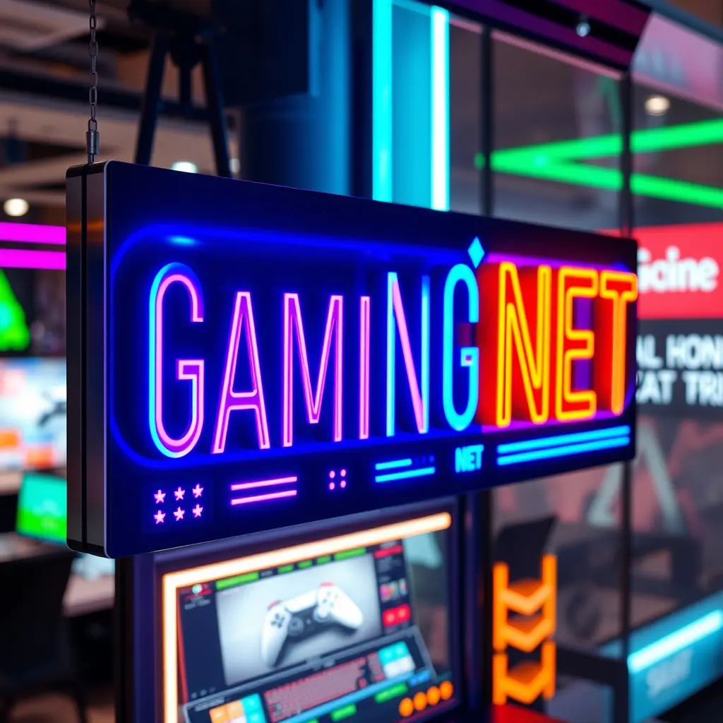 Bảng Hiệu Phòng Net Gaming Quảng Cáo Việt