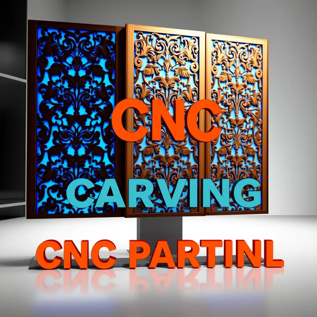 Khắc Cnc Họa Tiết Vách Ngăn Quảng Cáo Việt