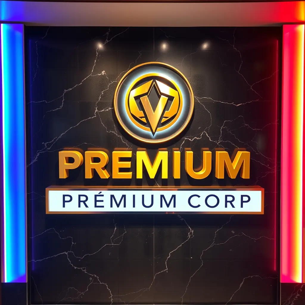 Vách Logo Công Ty Sang Trọng Quảng Cáo Việt