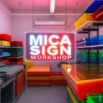 Xưởng Làm Hộp đèn Mica